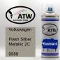 Preview: Volkswagen, Flash Silber Metallic 2C, 9988: 400ml Sprühdose, von ATW Autoteile West.